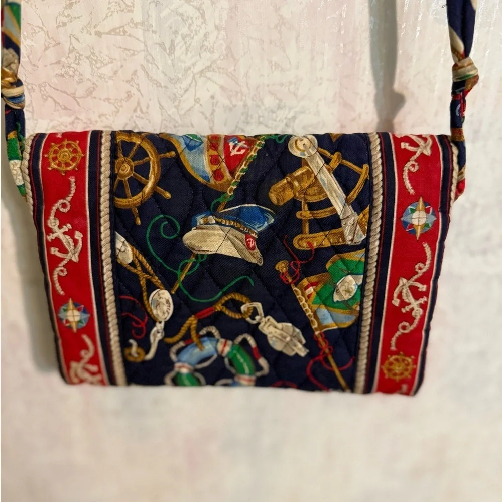 Vera Bradley Vintage and Retired Nautical Regatta 1995 Small Crossbody